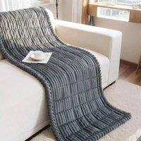 EONLION 70cmx150cm Thick Corduroy Couch Covers Sofa Cushion Cover Pet Mat in Grey | Size: 70 cmx150 cm