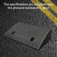 FLAVORA 50*27*11cm Heavy Duty Rubber Kerb Ramps Driveway Car in Black