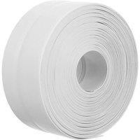 FLAVORA White 5m SELF-ADHESIVE Flexible Coved Skirting Board PVC Strip | Size: 10000mm x 520mm