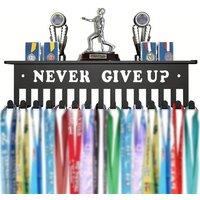 FLAVORA Medal Hanger Display Sports Display Rack Trophy Medal in Black