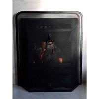 FLAVORA Spark Guard Fireplace Screen Protector Ring Heavy Duty Cover Black