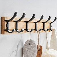 PAWNORA 6 Hooks wall mount Hanger in Natural