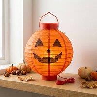 Garden Greatness Halloween Pumpkin Light Up Lantern in Orange