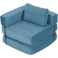Garden Sanctuary Folding Sofa Bed with Pillow in Blue