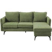 Garden Sanctuary 3-Seater Upholstered Corner Sectional Sofa in Green