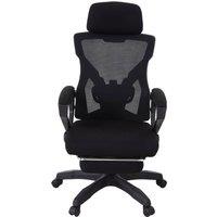 Garden Sanctuary High Back Office Chair with Footrest in Black
