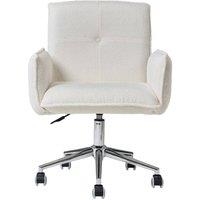 Garden Sanctuary Swivel & Height Adjustable Office Chair in Beige