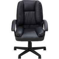 Garden Sanctuary Height-Adjustable Reclining Office Chair in Black