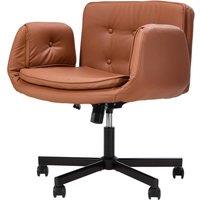 Garden Sanctuary Office Chair with Armrests & Wheels in Brown