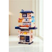 Living and Home Blue Pretend Kitchen Playset 43PCS Toy Accessory Set