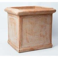 Primrose Large Terracotta Cube Planter 50cm