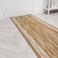runrug Hallway Runner Rug - Non-Slip, Hardwearing, 5.4mm - 'Rama' in Beige | Size: 100 cm x 150 cm