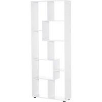 HOMCOM Modern Room Divider, 8 Cube, 70 x 24 x 178 cm, White | Size: 70 x 24 x 178 cm