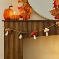 OHS Autumn Mushroom Garland 1.3m Kids Bedroom Hanging Dcor