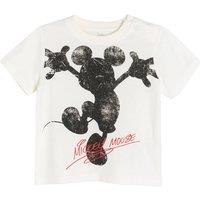 Cool Club Boy's Mickey Mouse Short Sleeve Graphic T-Shirt in Cream | Size: 9-12 m