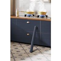Living and Home 300x61cm Luxury Self-Adhesive Water-proof PVC Wallpaper - Smooth Skin Feel Surface in Dark Blue | Size: 300x61 cm