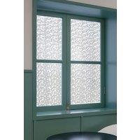Living and Home 200x61cm Self-Adhesive 3D Embossed Crystal Stone Window Film - Frosted Privacy PVC Sticker for Glass Doors & Bathroom