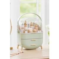 SHEONLY Multi-Function Make Up Case Dustproof Cosmetic Storage Box Organizer Skin Care Products Jewelry Organizer in Green