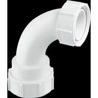McAlpine Z5M 2" 90 Degree Multifit Bend x BSP coupling nut in White