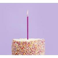 Club Green Hot Pink Skinny Celebration Candles - Pack of 12