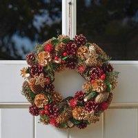 mysmartbuy Rustic Christmas Wreath 36cm Festive Door Decoration in Green