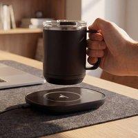 Menkind InGenious USB Cup Warmer With 460ml Stainless Steel Mug in Black