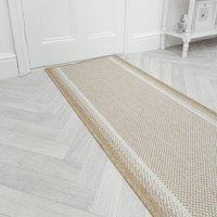runrug Carpet Runner Rug - Indoor/Outdoor, Reversible, 2mm - 'Geo' in Brown | Size: 60 cm x 150 cm