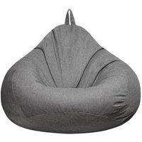Kelvenix Extra Large Bean Bag Chairs Sofa Cover Indoor Lazy Lounger in Grey | Size: 100 cm x 190 cm