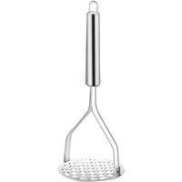PAWNORA Professional Stainless Potato Masher Thick Crusher Vegetable Press in Silver | Size: 100 cm