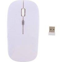 FLAVORA White Slim Silent Bluetooth / 2.4G Wireless Mouse Optical Mice