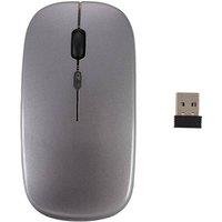 FLAVORA Grey Slim Silent Bluetooth / 2.4G Wireless Mouse Optical Mice