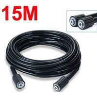 FLAVORA 15M Replacement High Pressure Washer Hose Heavy in Black | Size: 10kg