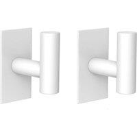 PAWNORA 2Pcs Bathroom Towel Hooks WHITE