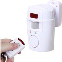 FLAVORA Wireless Driveway Alarm Alert System Security in White