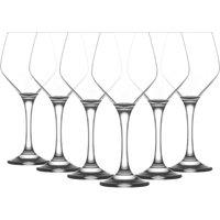 LAV Ella Red Wine Glasses - 440ml - Pack of 6 in Clear