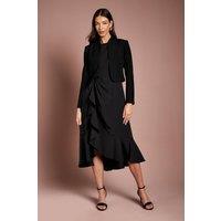 Coast Women's Bow Back Long Sleeve Jacket in Black | Size: 8