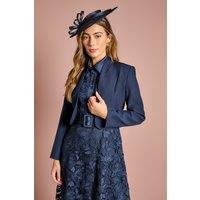 Coast Women's Bow Back Long Sleeve Jacket in Navy | Size: 12