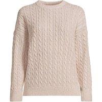 Lands' End Women's Cable Knit Drifter Jumper in Light Tan | Size: Medium