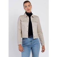 Kettlewell Women's Darla Denim Jacket in Pale Grey | Size: 14