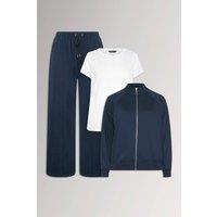 Yours Women's 3 Pack Tracksuit Set in Mid Navy | Size: 22-24