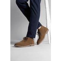 CATESBY ENGLAND Men's Sahara Suede Leather Desert Boots in Khaki | Size: 11