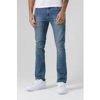 Monkee Genes Men's Skinny Mid-Rise Denim Jeans in Blue | Size: 29L