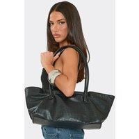 EGO Women's Faux Leather Shoulder Bag in Black