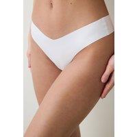 Penti Women's Invisible Laser Cut V Shape Brazilian Briefs in Off-White | Size: Large