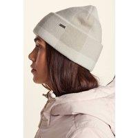 TOG24 'Kaz' Supersoft Checked Knit Beanie in Taupe