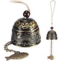Green Thumbz Vintage Metal Wind Chimes for Garden in Gold