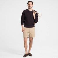 Lands' End Men's Shaker Rib Drifter Cotton Jumper in Purple | Size: 2XL