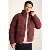 TOG24 Men's 'Buckley' Corduroy Padded Coat in Burgundy | Size: 3XL