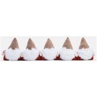 OHS Autumn Gonk Shaped Draught Excluder Xmas Fleece Doorstop in Burnt Orange