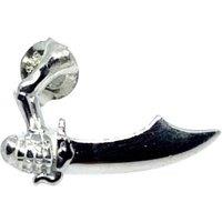 Tg-Jewellery By Tamara Gervasio Single Arm Skull Dagger Stud Earring - Sterling Silver